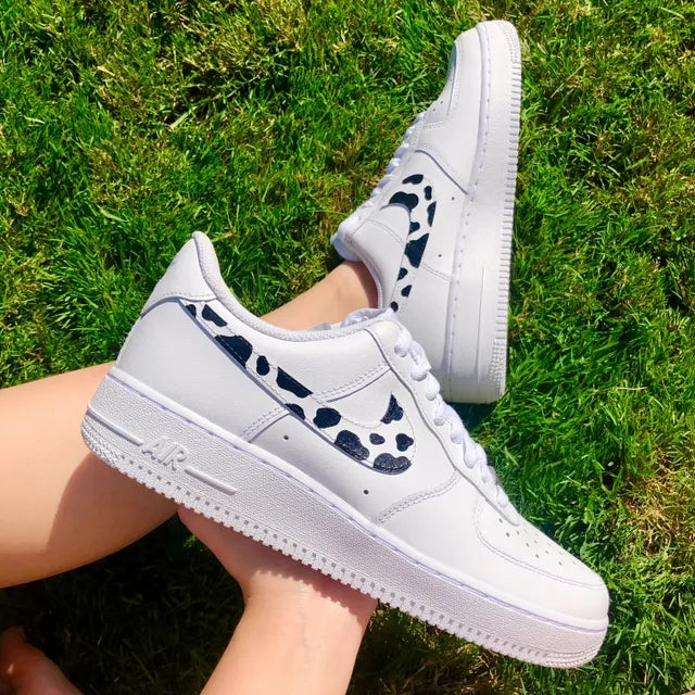 Custom Air Force 1 Cow Print 🐄