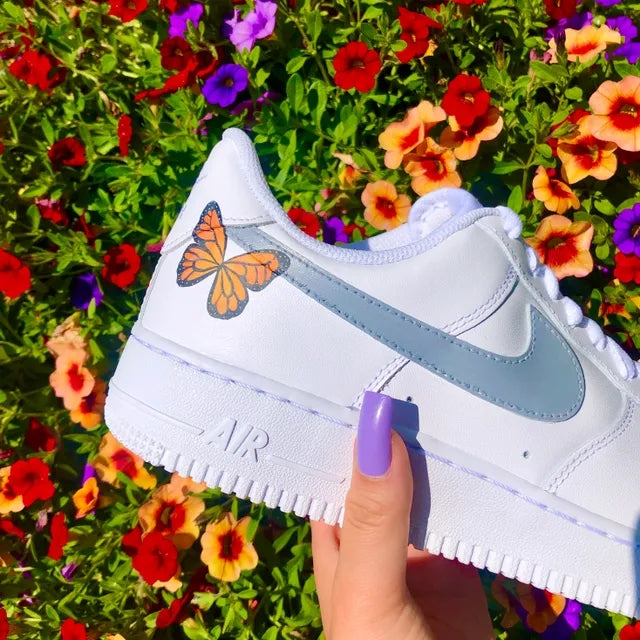 Custom Air Force 1 Monarch Butterfly 🧡🦋