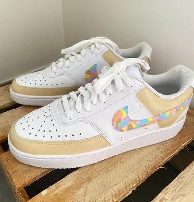 Air Force 1 custom egg yolk camouflage