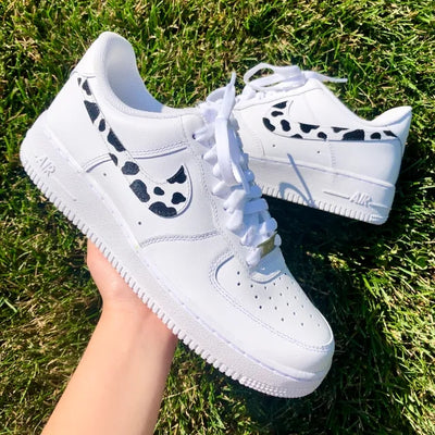 Custom Air Force 1 Cow Print 🐄