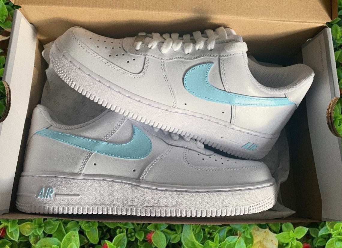 Baby Blue Custom Nike Air Force 1 Light Blue (Made to Order)