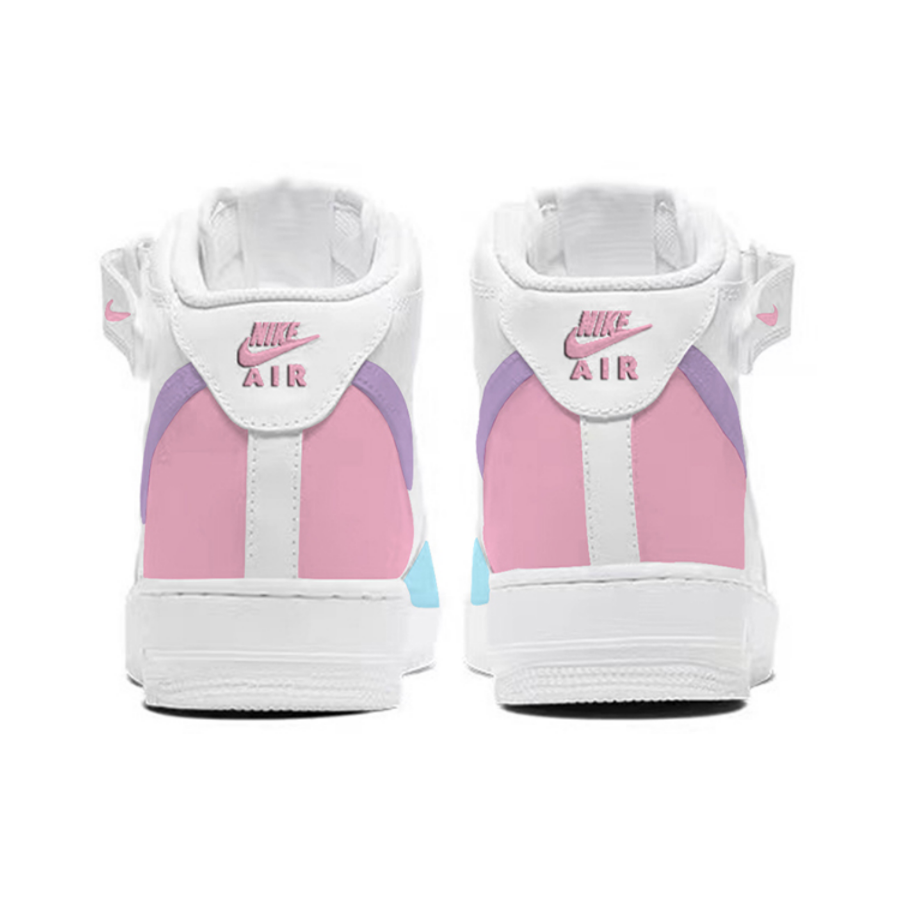 Air Force 1 Mid Baby Pink Blue Purple