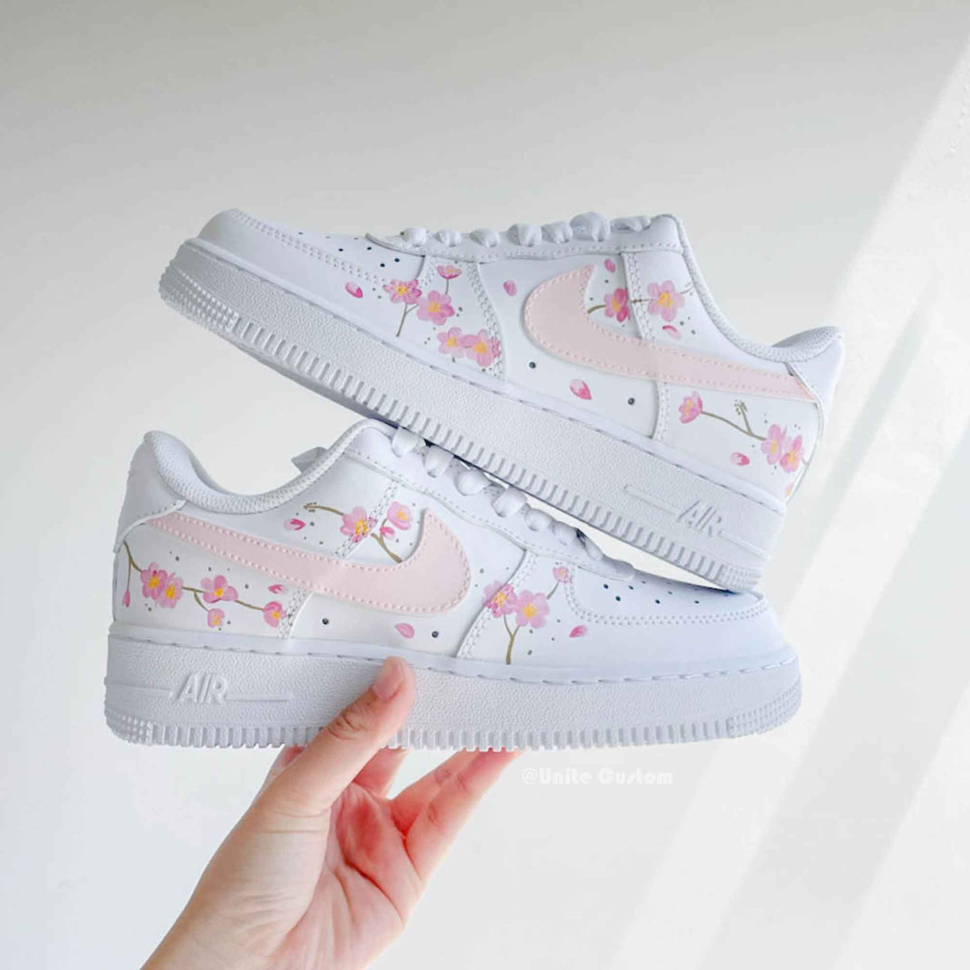 Custom Air Force 1 Flower Baby Pink