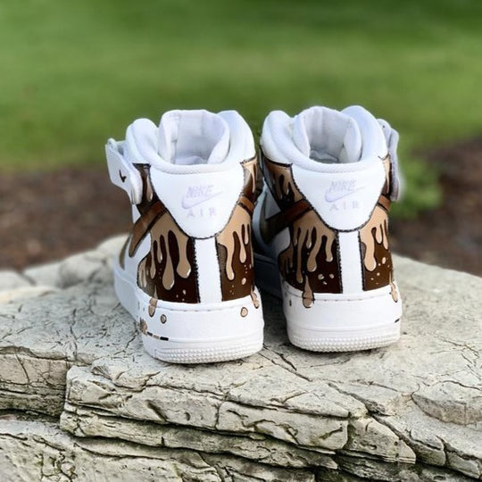 Custom Air Force 1 Caramel Drip