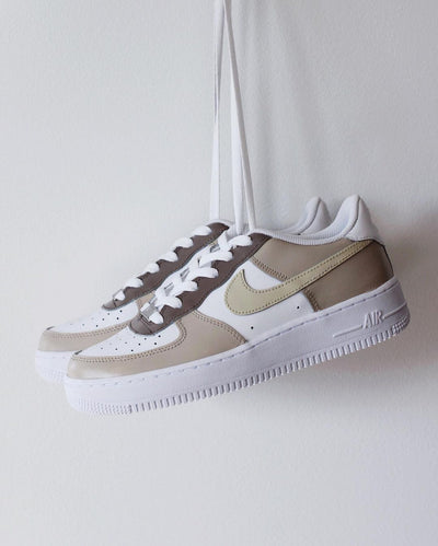 Beige Air Force 1 Custom