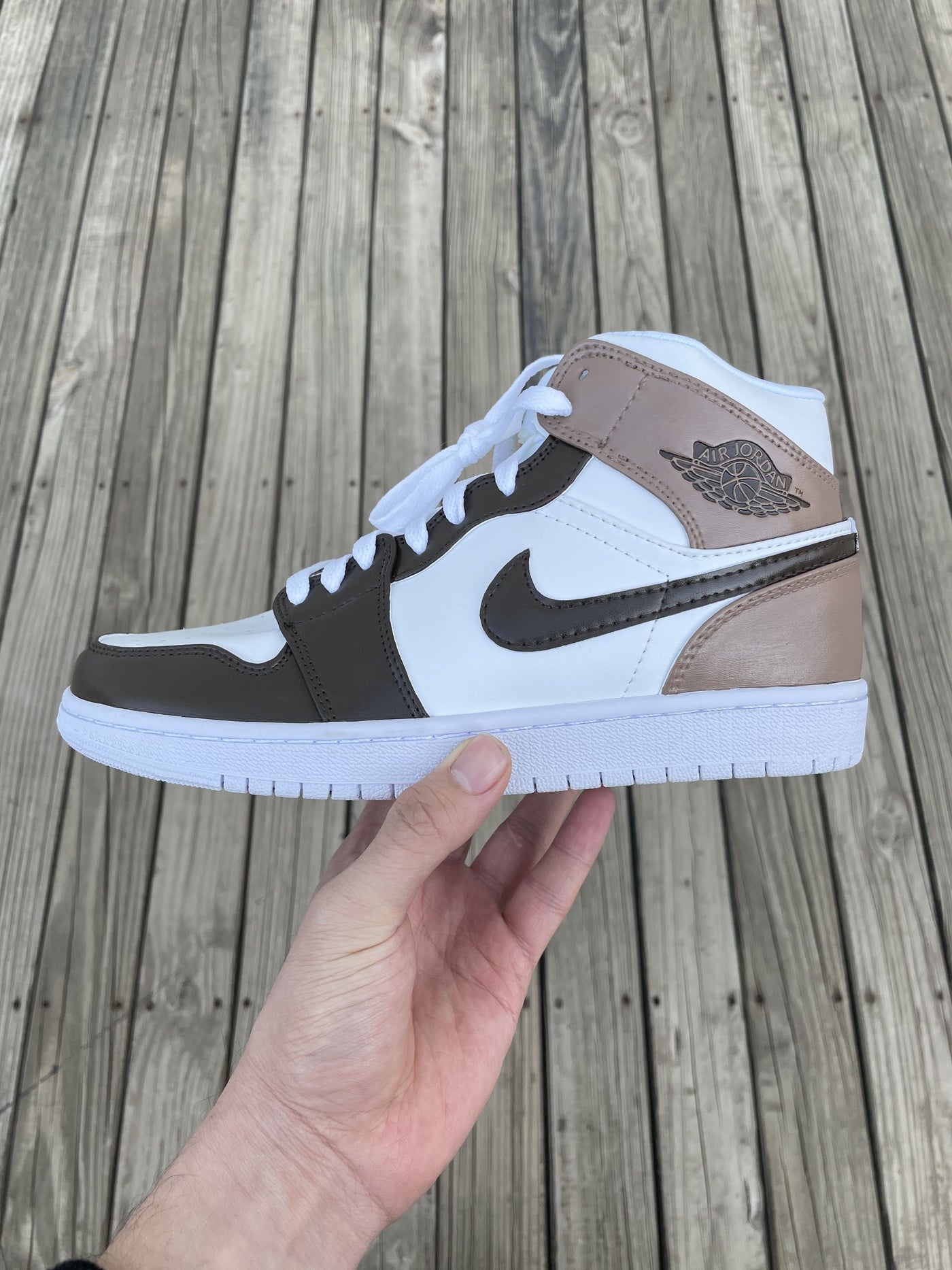 Air Jordan1custom black brown