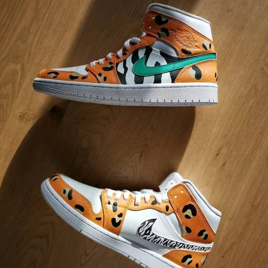 Custom Air Jordan 1 Mid King Of The Jungle