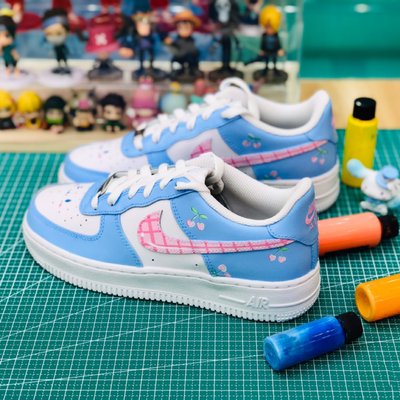 Air Force 1 Pom Pom Purin Baby Blue