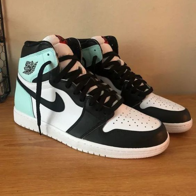 Custom Air Jordan 1 Multicolor Mint Green