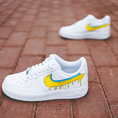 Custom Air Force 1 Yellow Drip