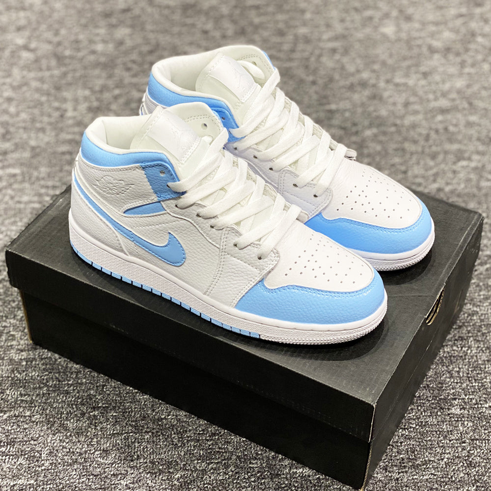 BABY BLUE AIR JORDAN 1 CUSTOM