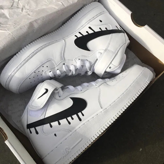 Custom Air Force 1 Dripping Swoosh