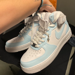 Baby Blue Air Force 1 Mid Custom