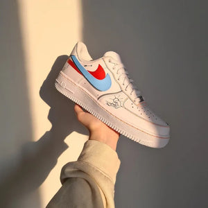 Nike Air Force 1 Blue Swoosh Marine