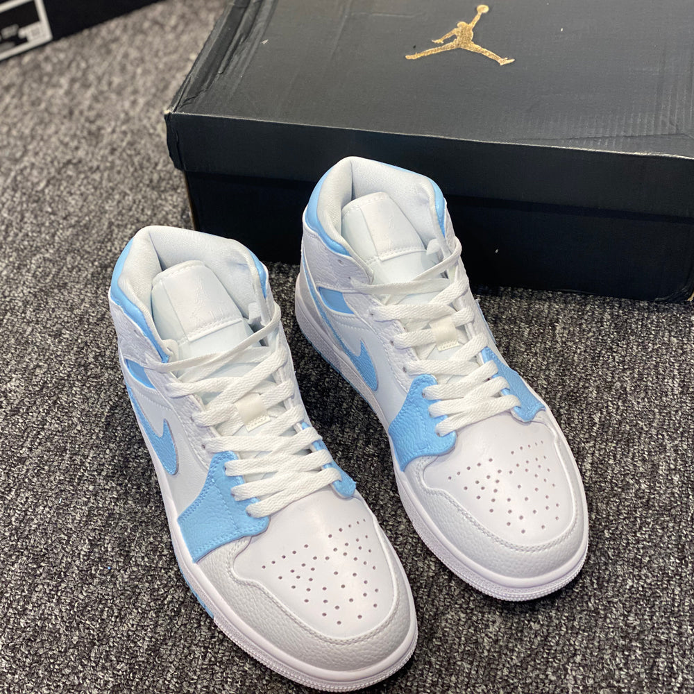 BABY BLUE AIR JORDAN 1 CUSTOM