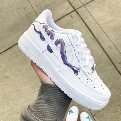 Custom Air Force 1 Snake Purple