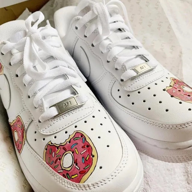 Custom Air Force 1 Pink Donut