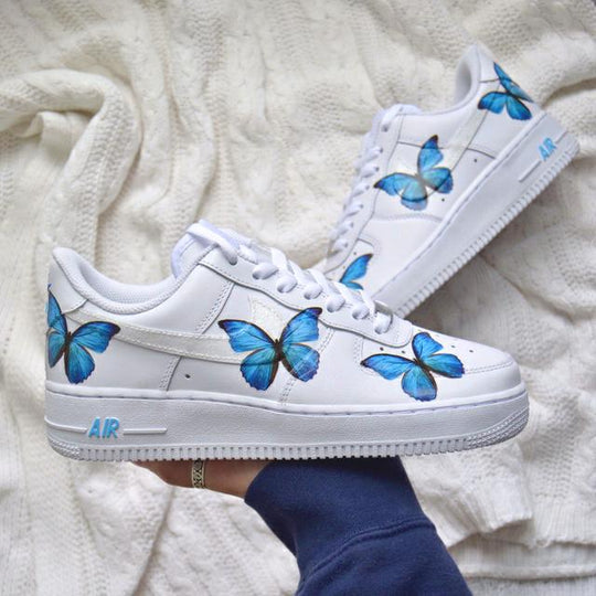 Custom Air Force 1 Butterfly Glitter