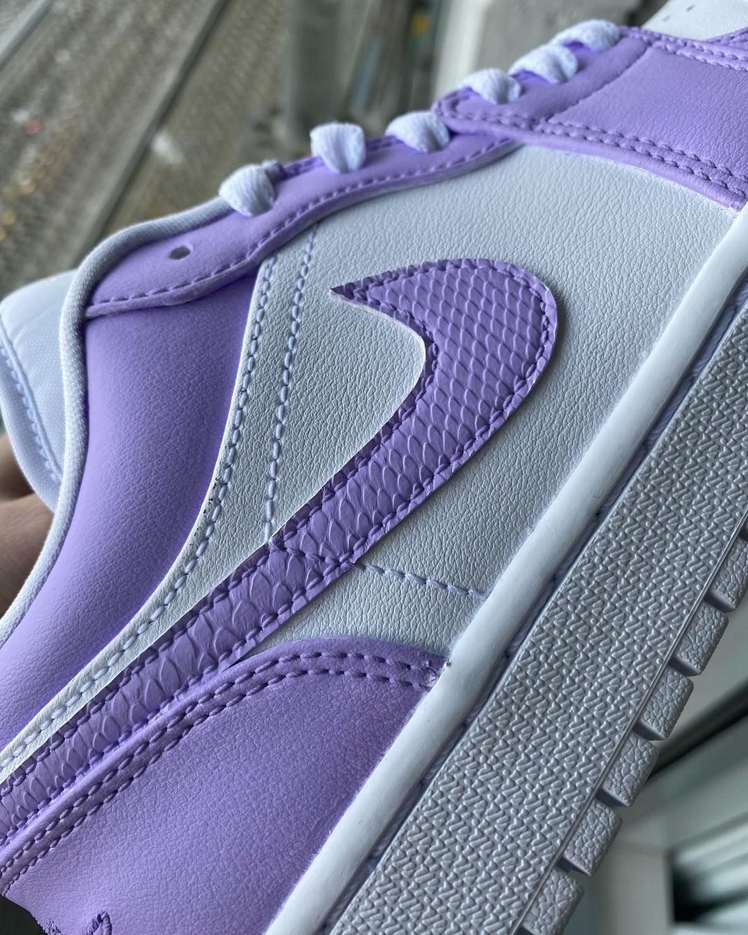 Custom Jordan 1 purple