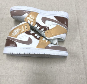 Brown Green Jordan 1 Custom