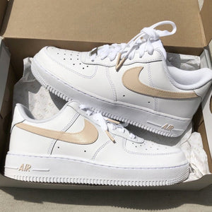 Custom Air Force 1's Pastel Beige