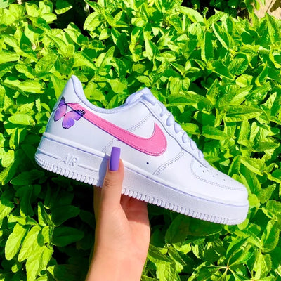 Custom Air Force 1 Pink Lavender Butterfly 🦋💖