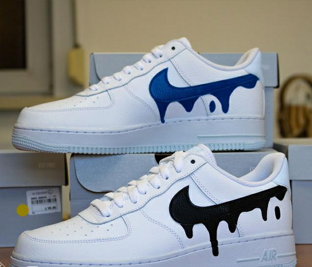 Custom Air Force 1 Drip Black