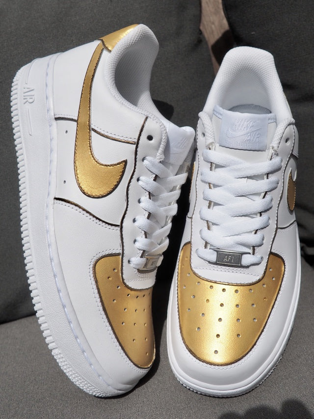 Custom Air Force 1 Metallic Gold Bronze