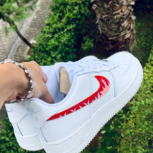 Custom Air Force 1 Flamming Hot