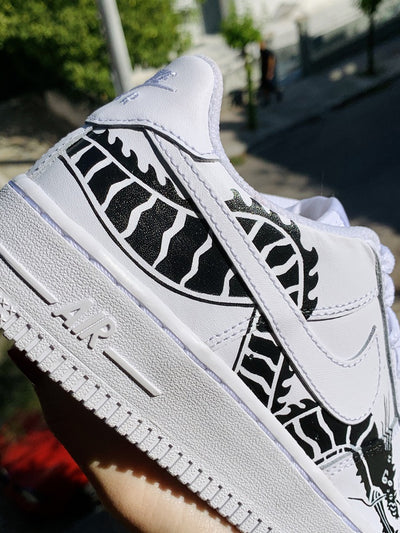 Custom Air Force 1 Dragon White Black