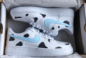 Blue Cow Custom Air Force 1's