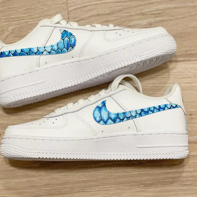 Custom Air Force 1 Snake Swoosh