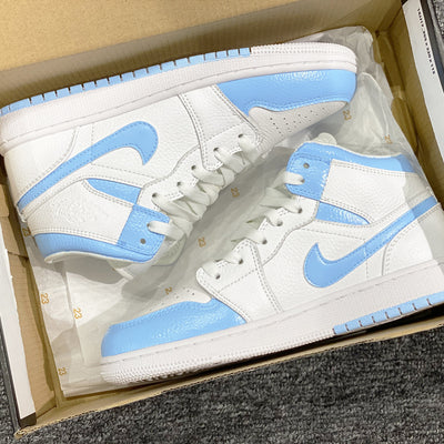 BABY BLUE AIR JORDAN 1 CUSTOM