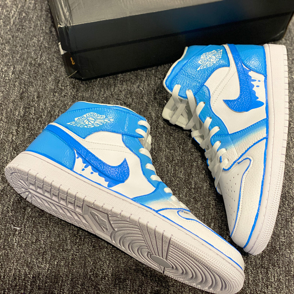 BLUE DRIP AIR JORDAN 1 CUSTOM