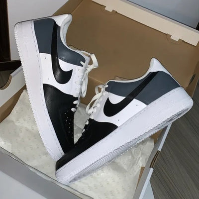 Nike Air Force 1 Black/Silver Design