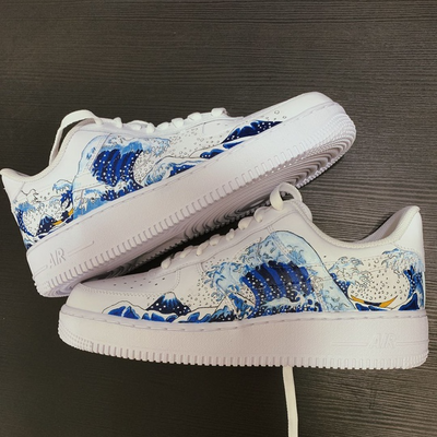 Custom Air Force 1 Wave Kanagawa