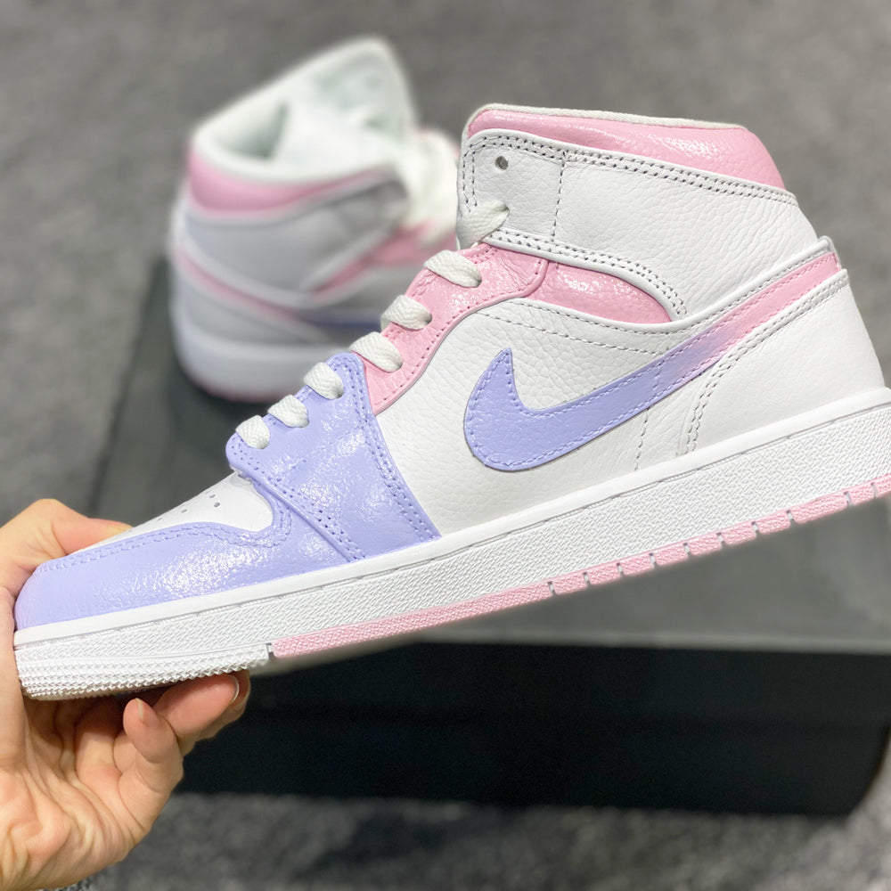 LILAC PURPLE PINK AIR JORDAN 1 CUSTOM