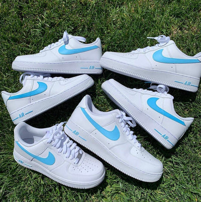 Custom Air Force 1's Pastel Light Blue