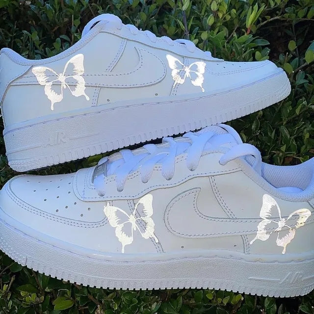 Custom Air Force 1 Reflective Butterfly