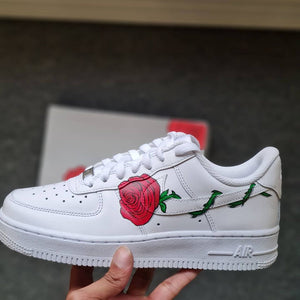 Red Flowers Air Force One Custom