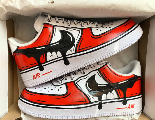 Cartoon Drip Custom Nike Air Force 1