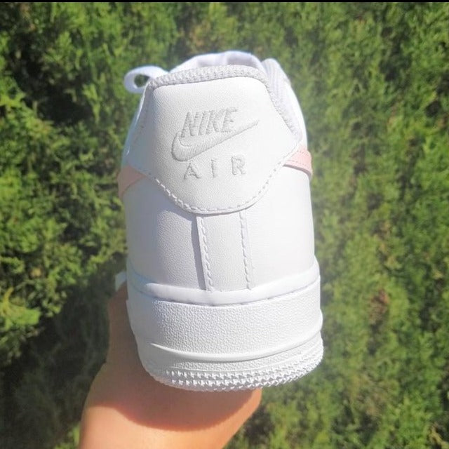 Custom Air Force 1 Baby Pink Swoosh