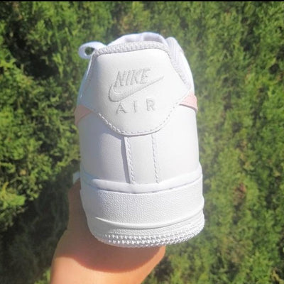 Custom Air Force 1 Baby Pink Swoosh