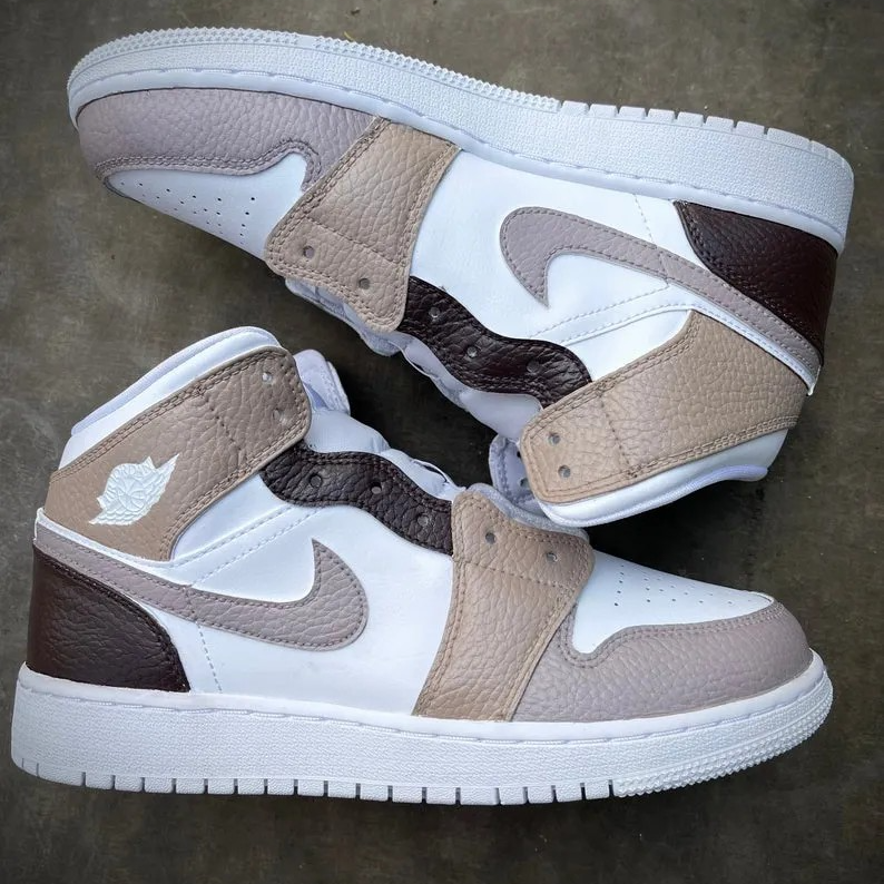 Custom Air Jordan 1 Brown Tan