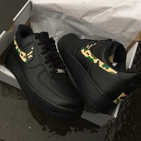 Custom Air Force 1 Black Bape