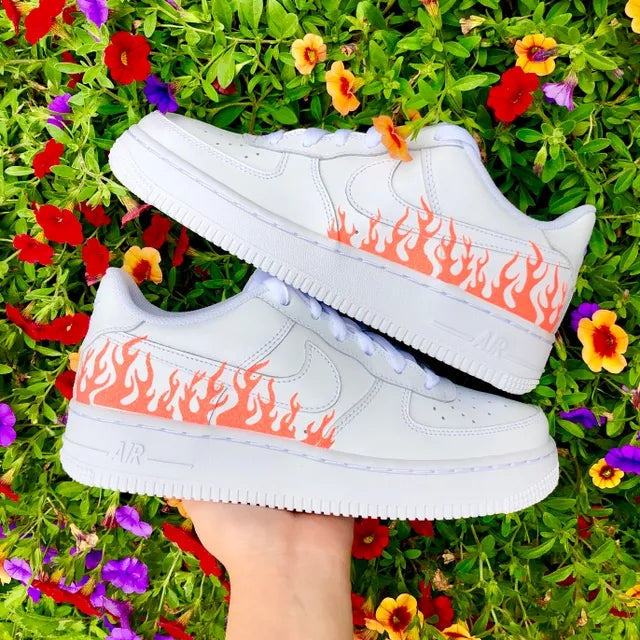 Custom Air Force 1 Neon Orange ð¥ â Lilaccustom