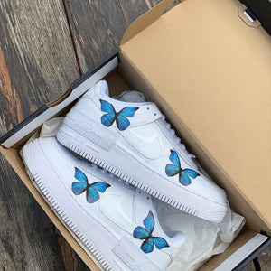 Nike Air Force 1 Blue Butterfly