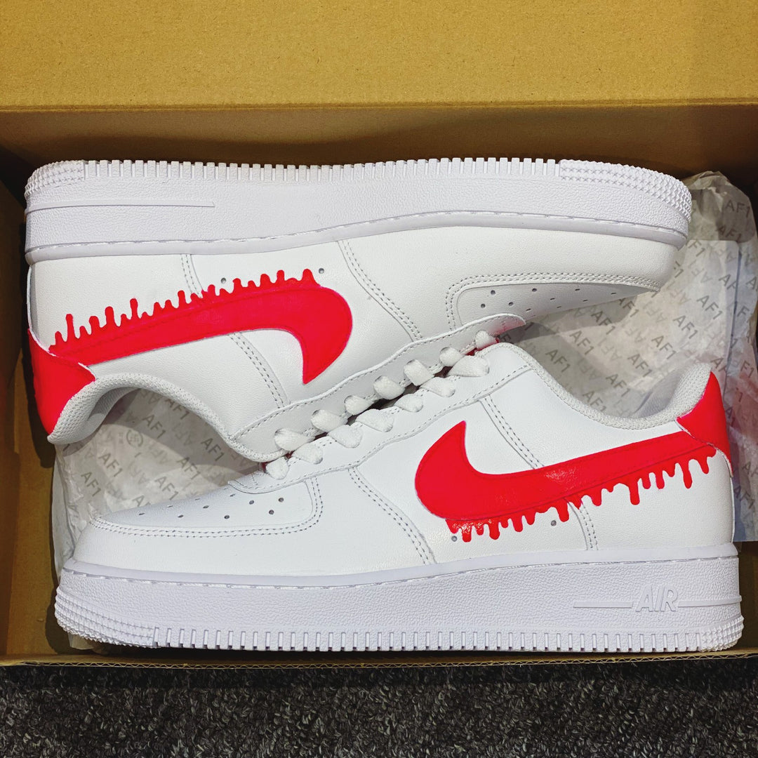 RED DRIP CUSTOM AIR FORCE 1