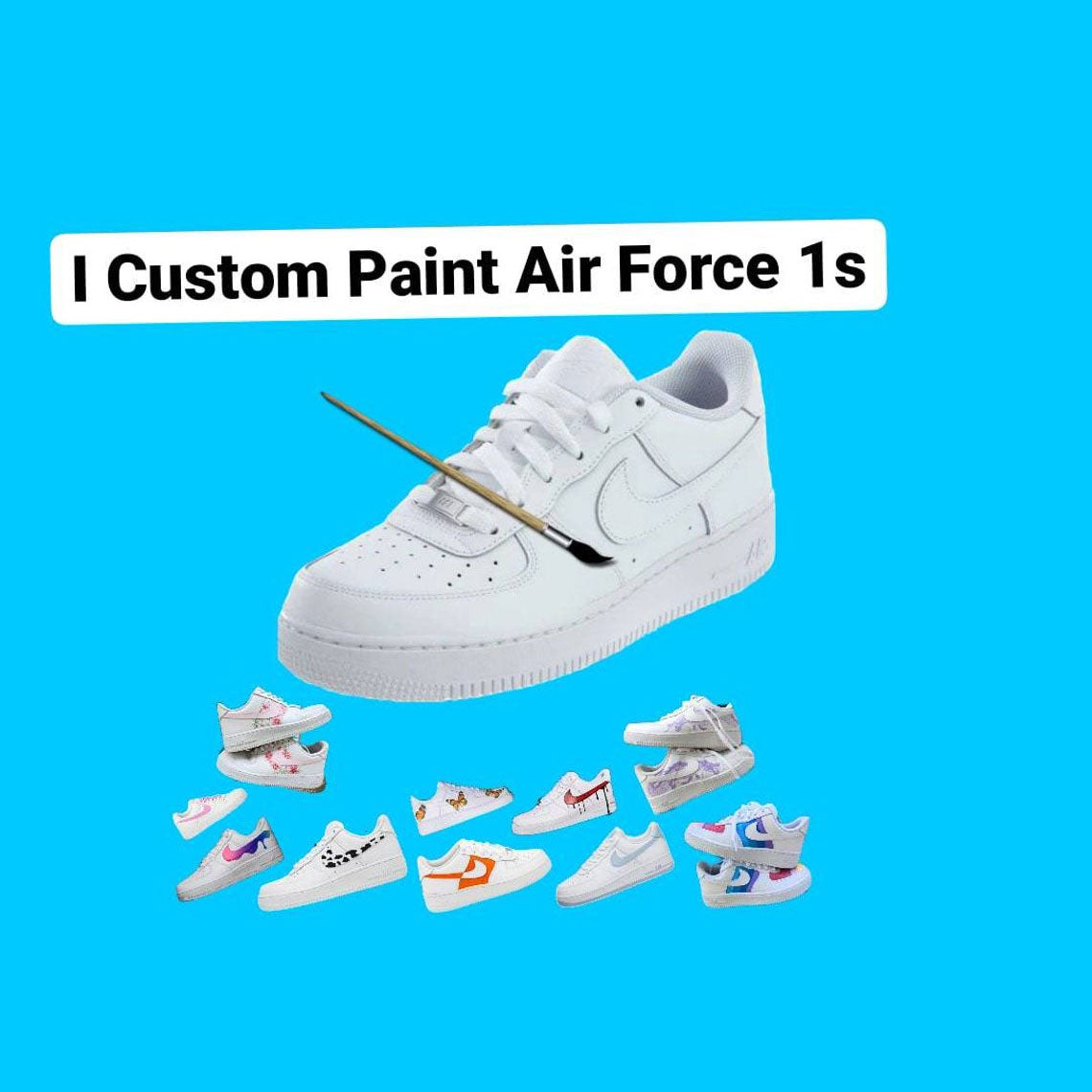 Design Your Own Air Force 1 Custom Air Force 1 AF1 Sneakers Hand Painted Shoes