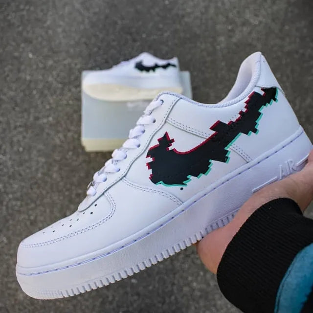 Custom Air Force 1 Glitched Out